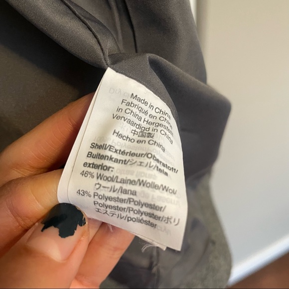 J.Crew city Coat Mercantile Grey jacket peacoat - Picture 6 of 9